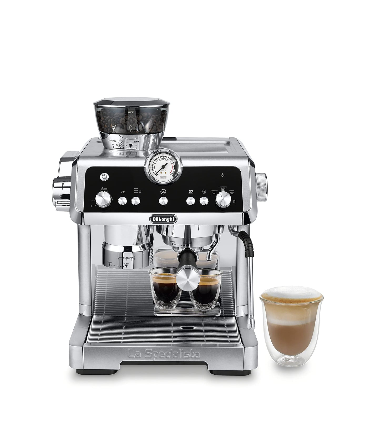 De'Longhi EC9355M La Specialista Prestigio Espresso Machine , 1.3L, Stainless Steel,Silver